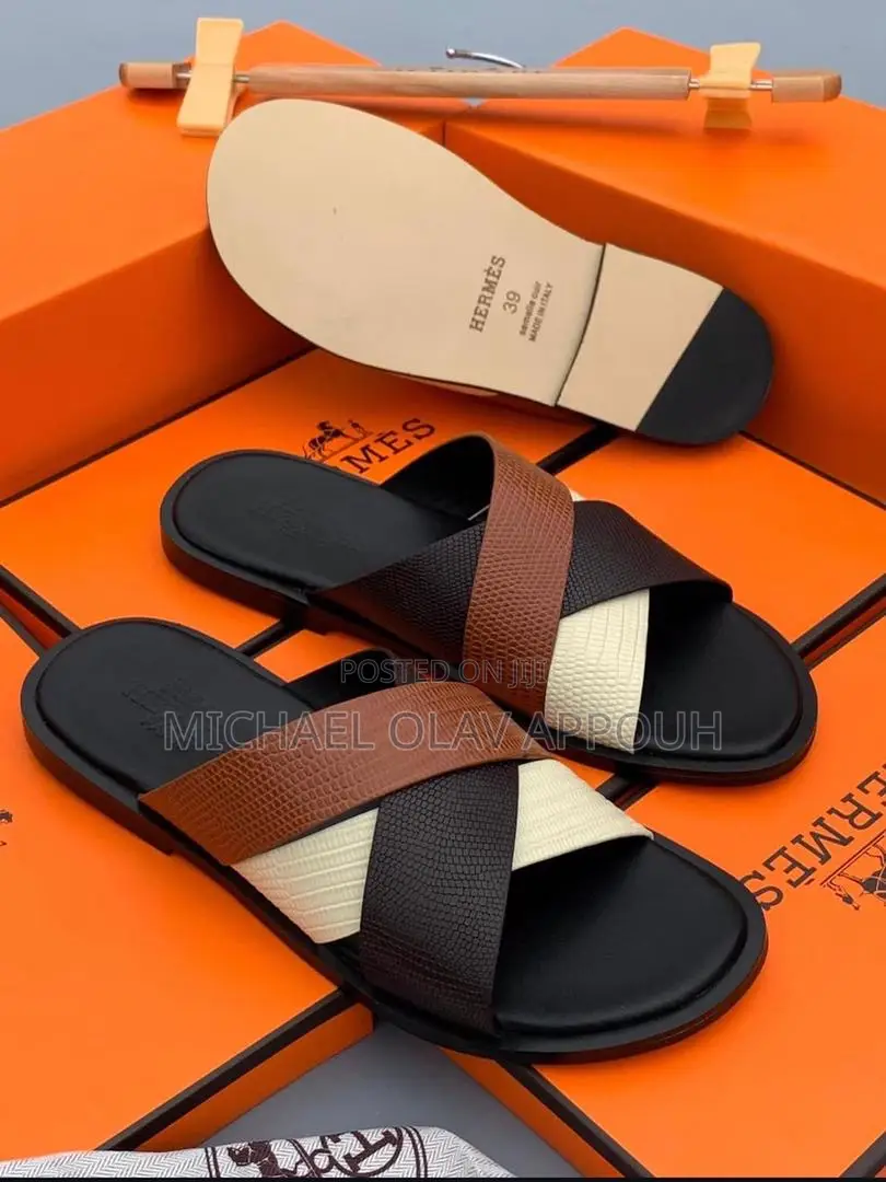 Ghana Leather Made Slippers