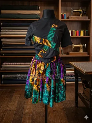 Ankara Skirt and Top