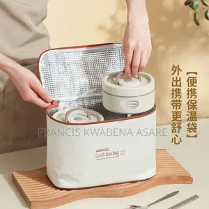 Insulated Lunch Bowls 4pieces And A Lunch Bag +Spoon And Chopstick
