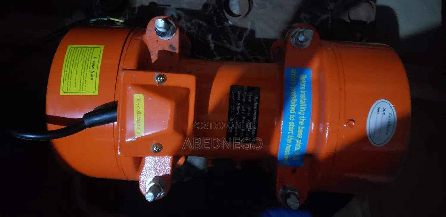 Vibrator Motor for Block Molding