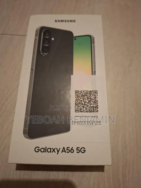 New Samsung Galaxy A56 256 GB Black