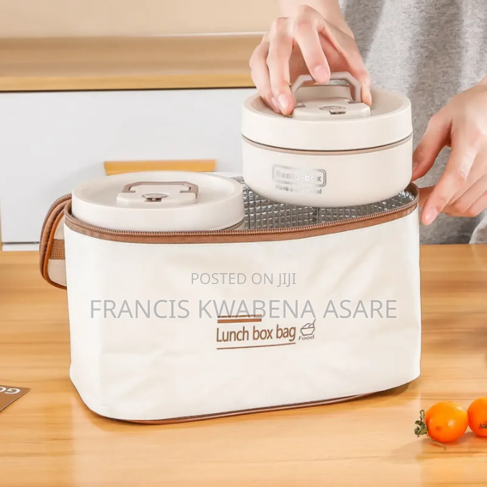 Insulated Lunch Bowls 4pieces And A Lunch Bag +Spoon And Chopstick