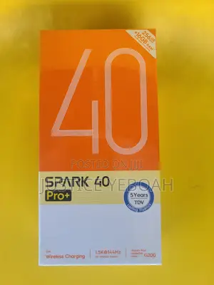 New Tecno Spark 40 Pro+ 256 GB Black