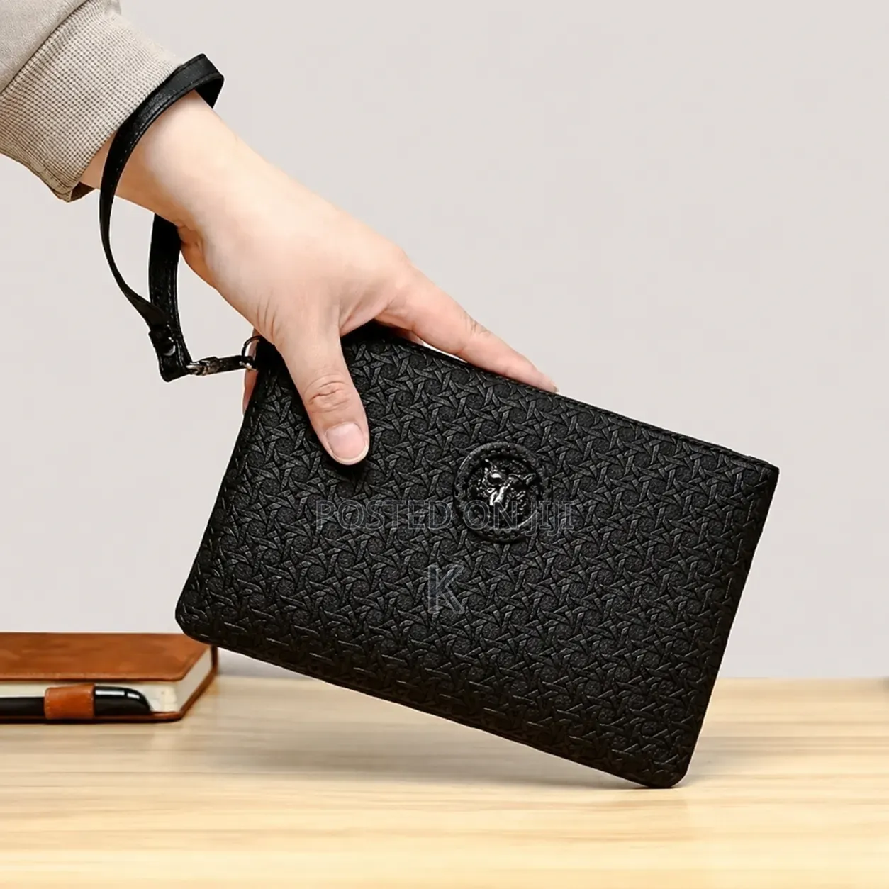 Business Unisex Day Clutch Phone Bag Pu Leather Money Handbag Fashion