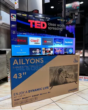 Ailyons 43" Satellite Led Tv|In-Built Decoder|1080p|Full Hdl|Usb|Hdmi