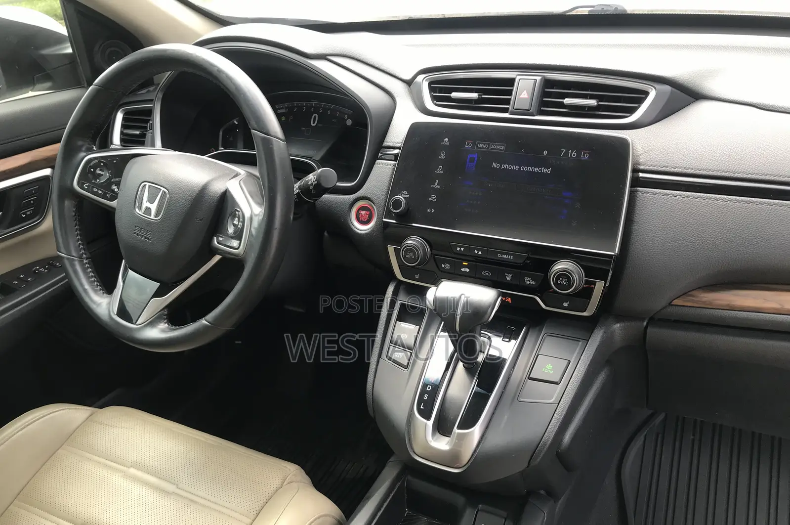 Honda CR-V Touring AWD 2019 White