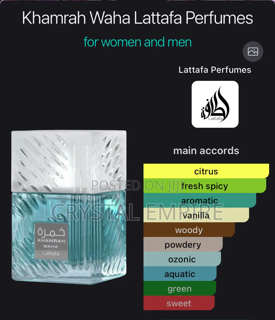 Lattafa Khamrah Waha Perfume