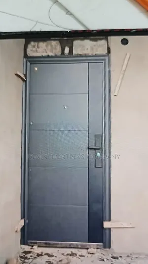 High Quality Paladin Smooth Gray and Black Color Door Single