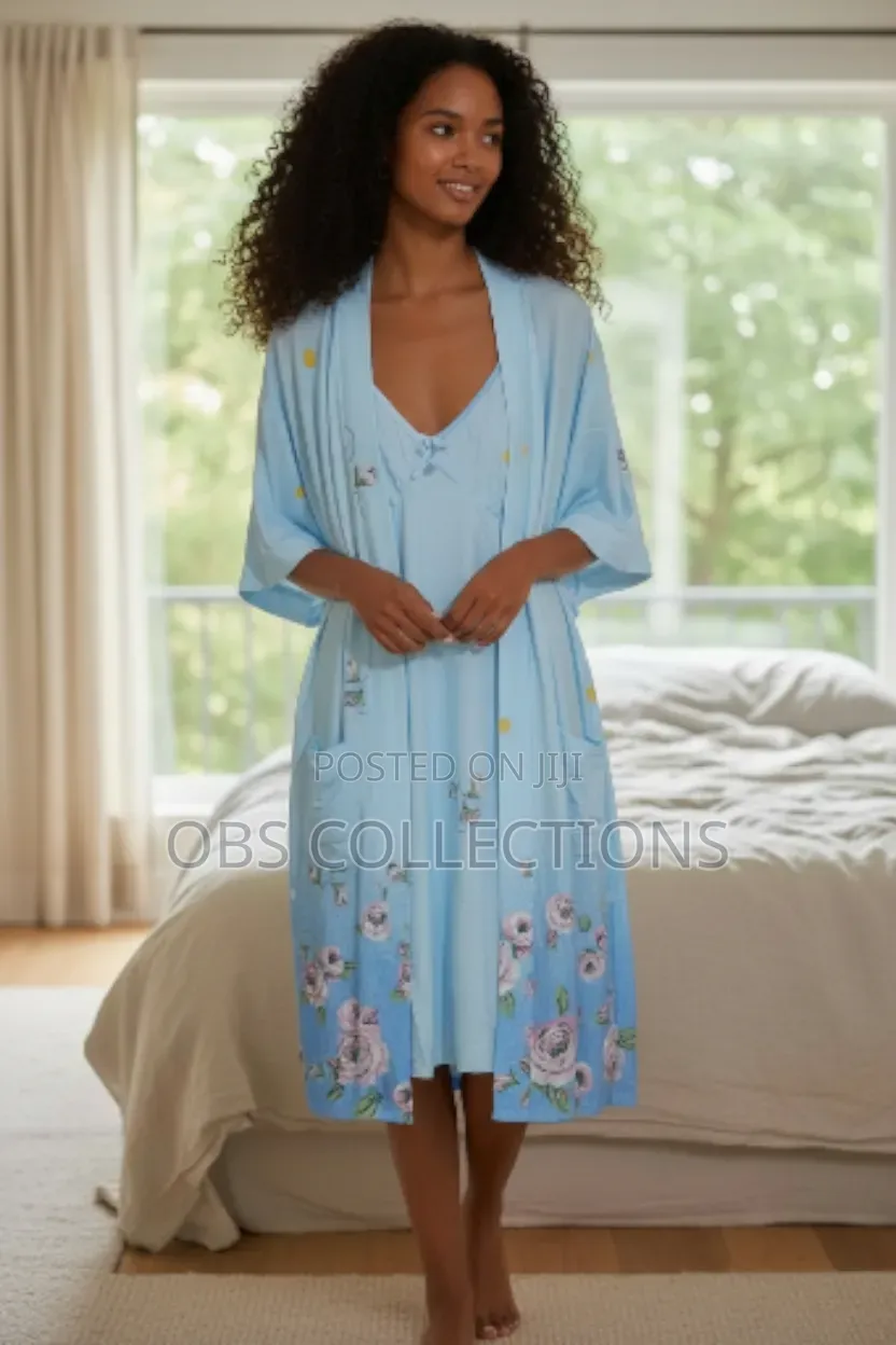 Ladies Sleepwear With Bath Coat