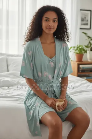 Ladies Sleepwear With Bath Coat