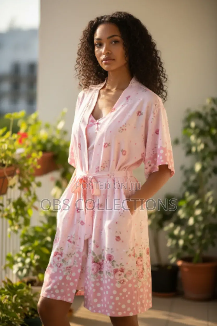 Ladies Sleepwear With Bath Coat