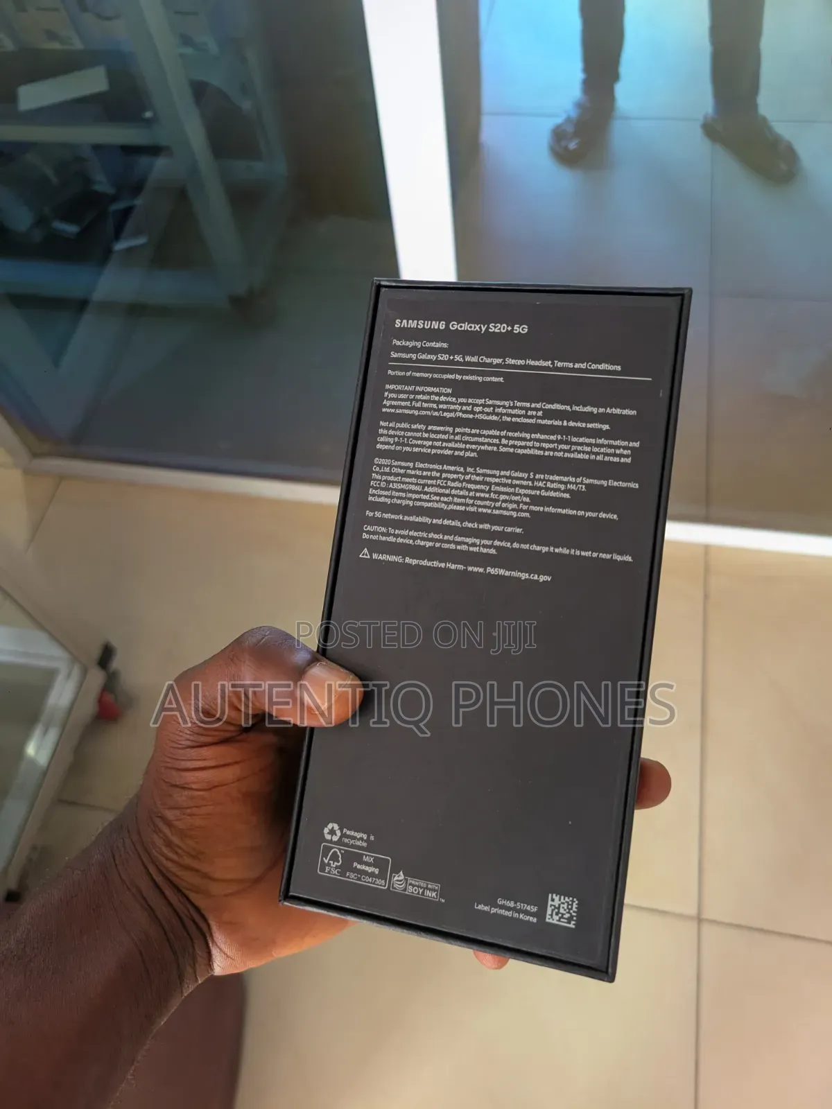 New Samsung Galaxy S20+ 5G 128 GB Black