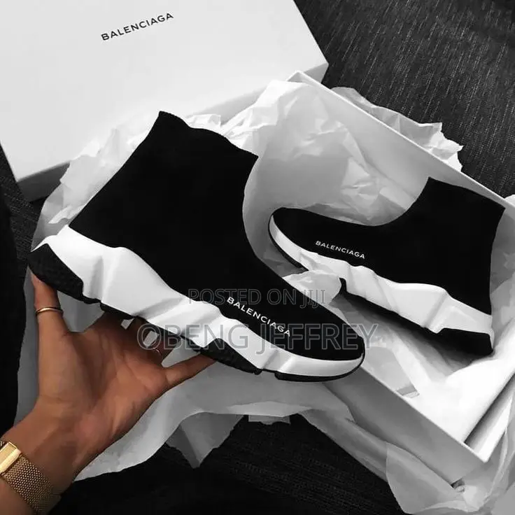 Original Balenciaga 2.0 Socks Sneaker in Black/White
