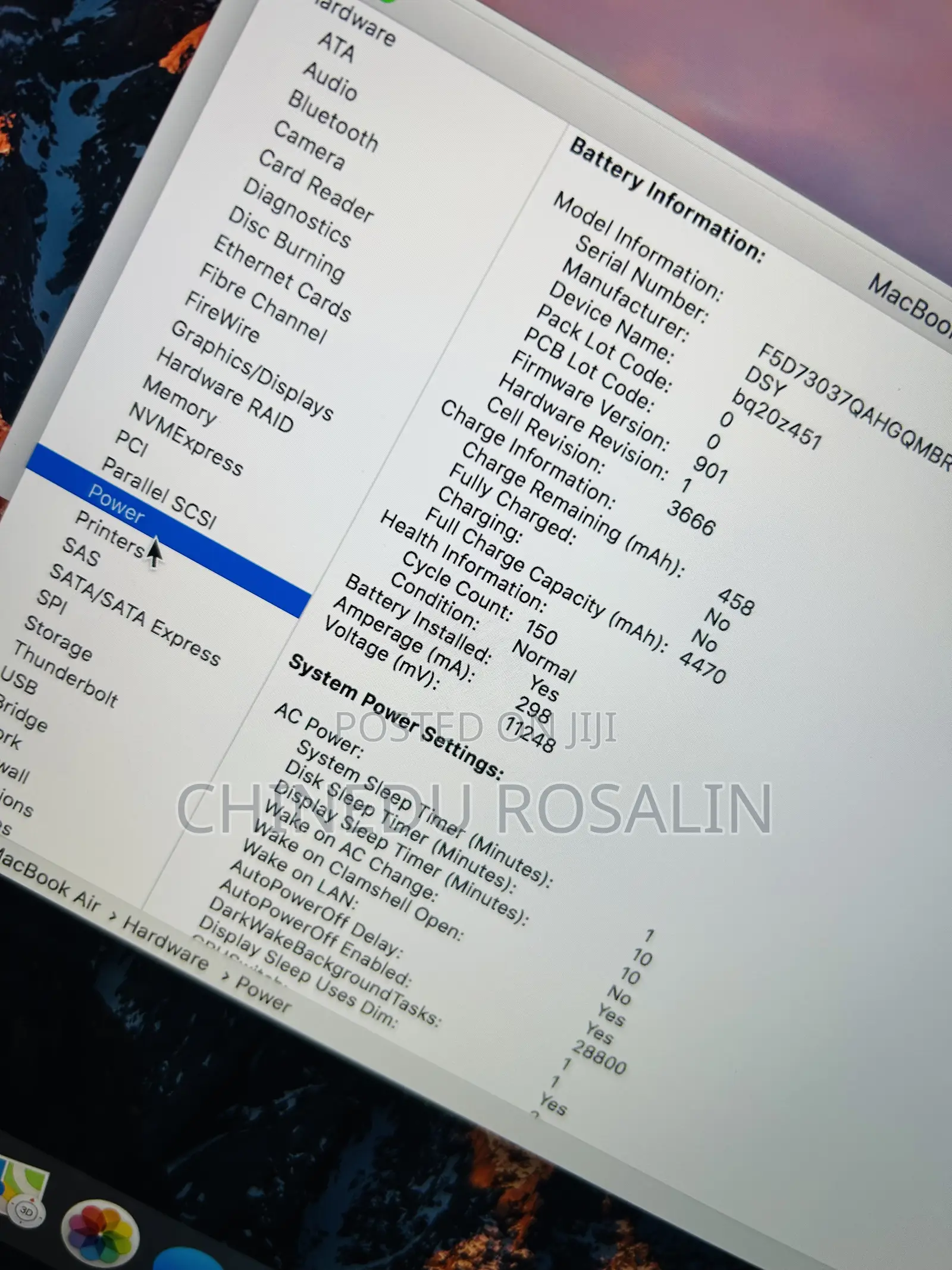 Laptop Apple MacBook Pro 2017 16GB Intel Core i5 SSD 512GB