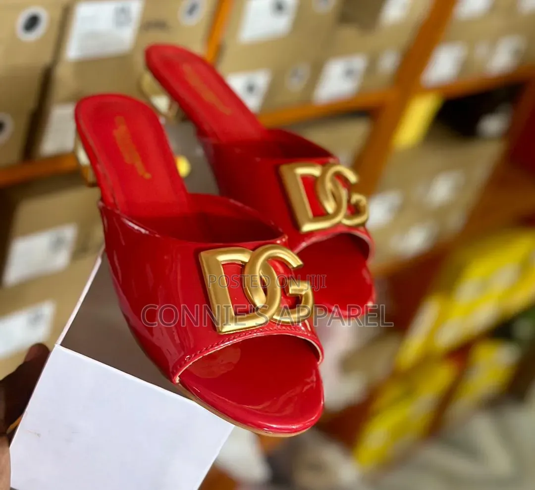 Dolce and Gabbana Quality Leather Slippers for Women