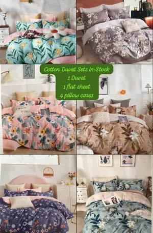 Quality Kingsize Duvet Set;1bedsheet/1duvet,4 Pillow Cases