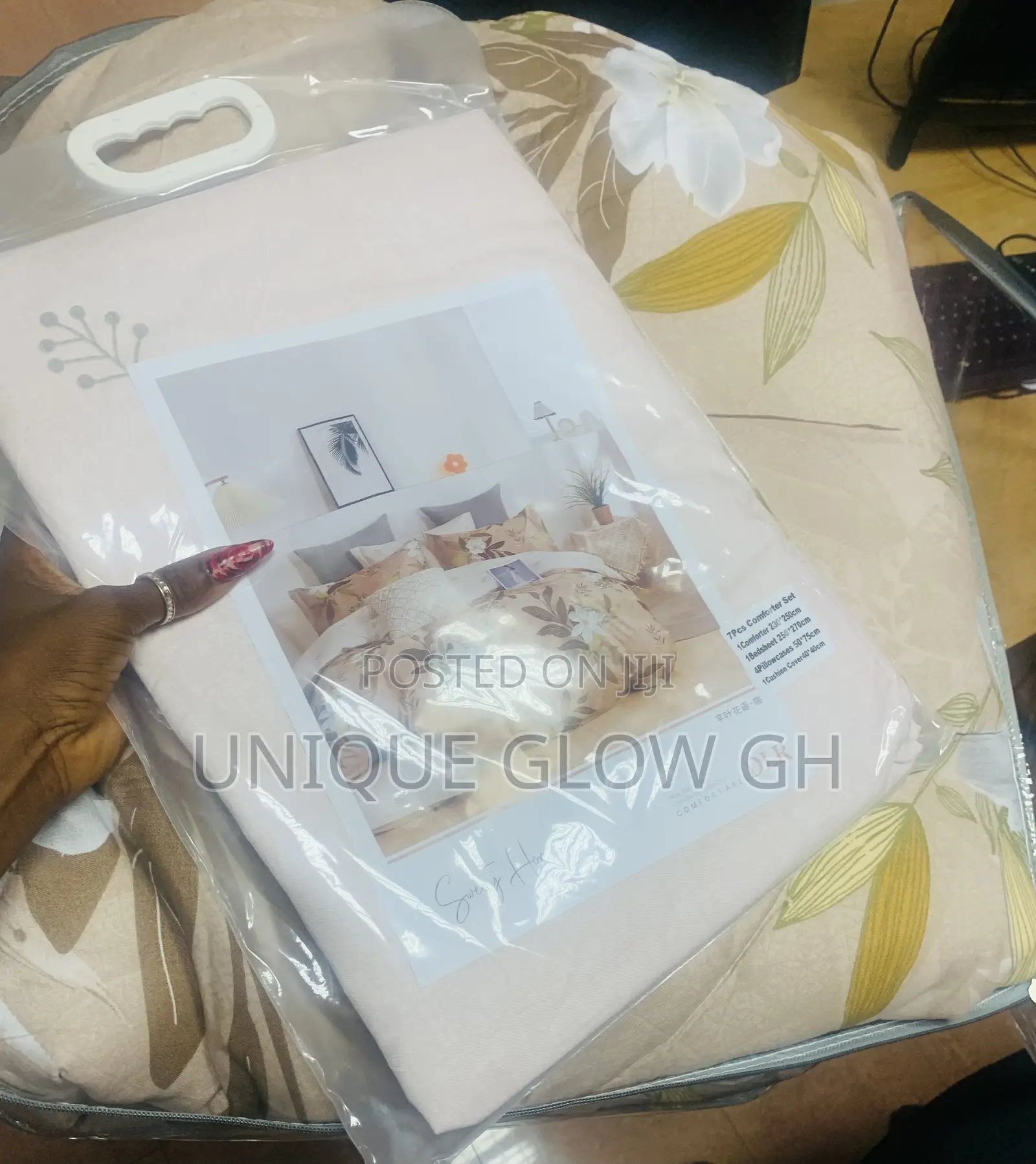 Quality Kingsize Duvet Set;1bedsheet/1duvet,4 Pillow Cases