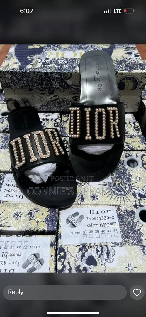 Christian Dior Slippers for Ladies Packaged in Boxes