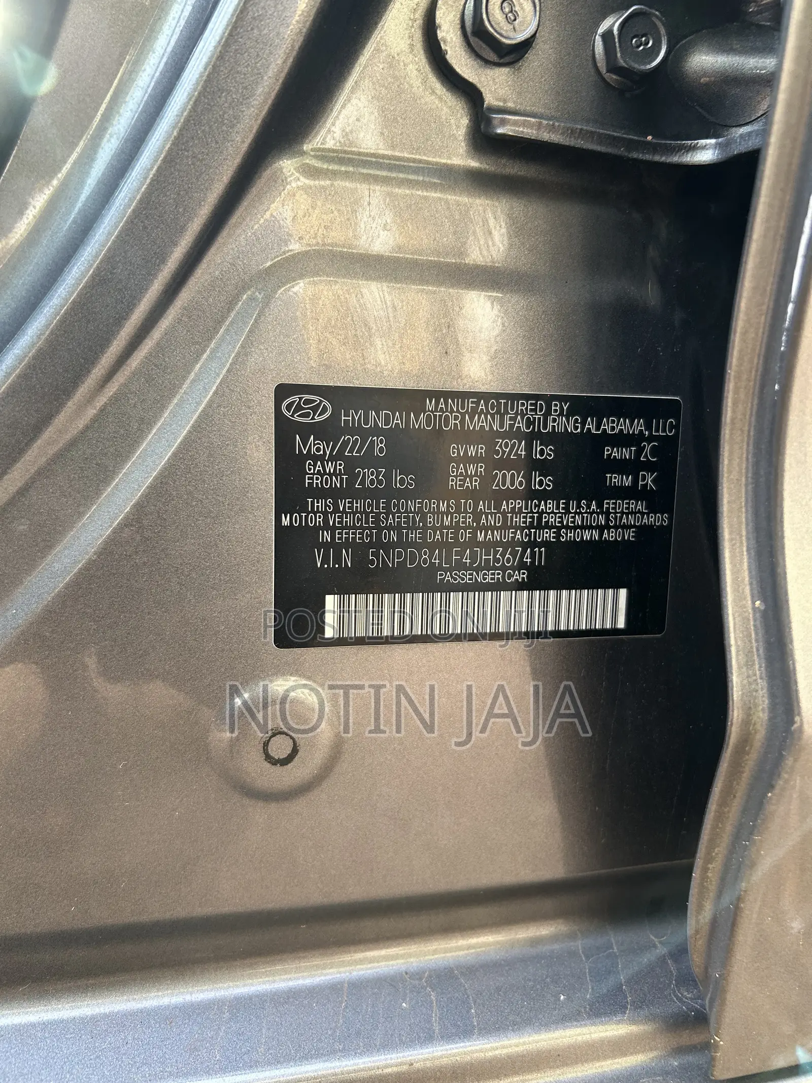 Hyundai Elantra 2018 Gray