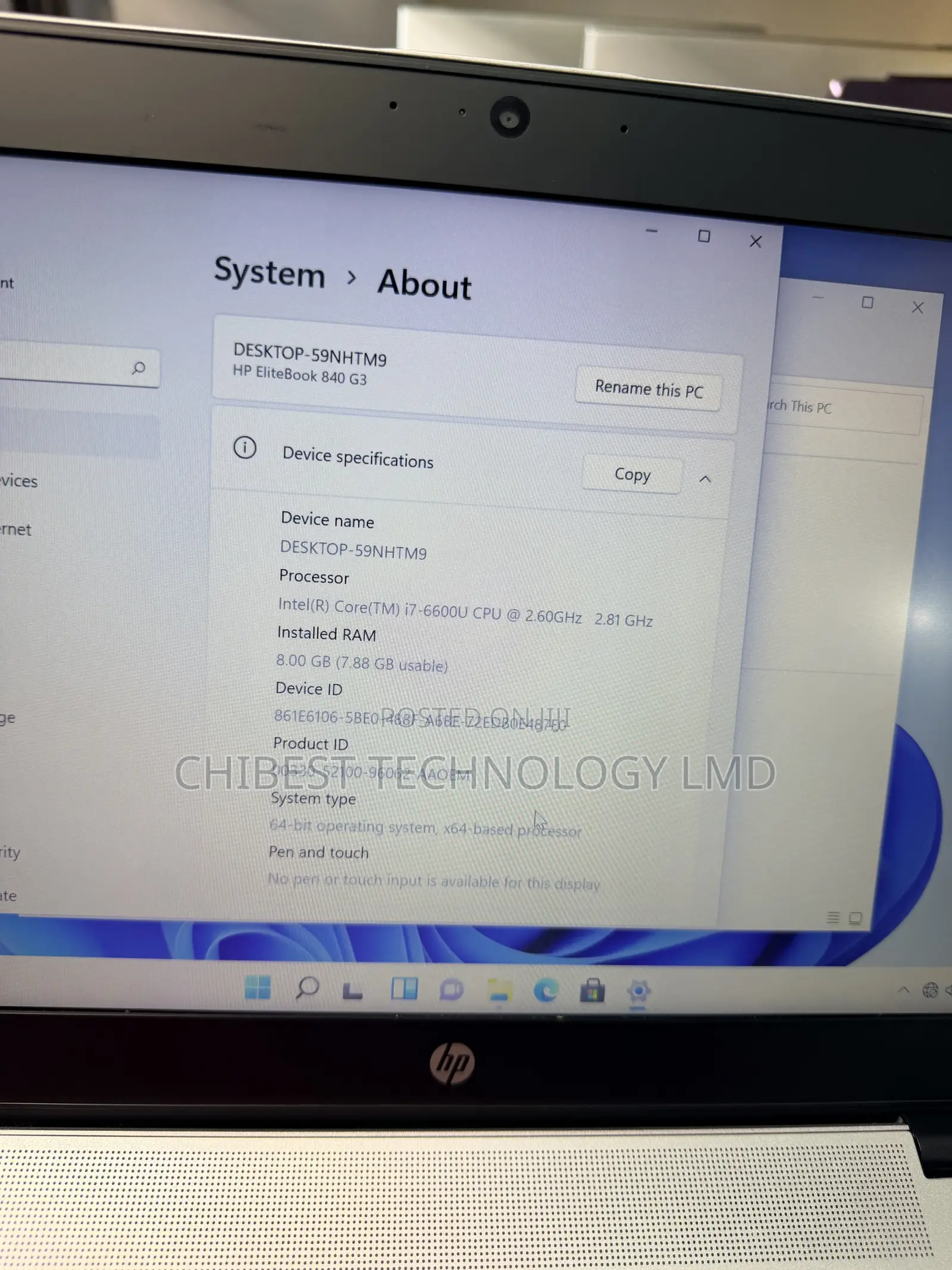 Laptop HP EliteBook 840 G3 8GB Intel Core i5 SSD 256GB