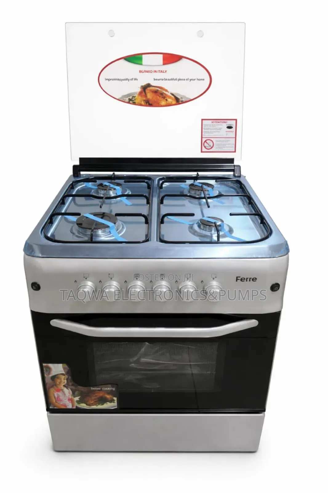 Ferre by Size 60x60 Gas Cooker