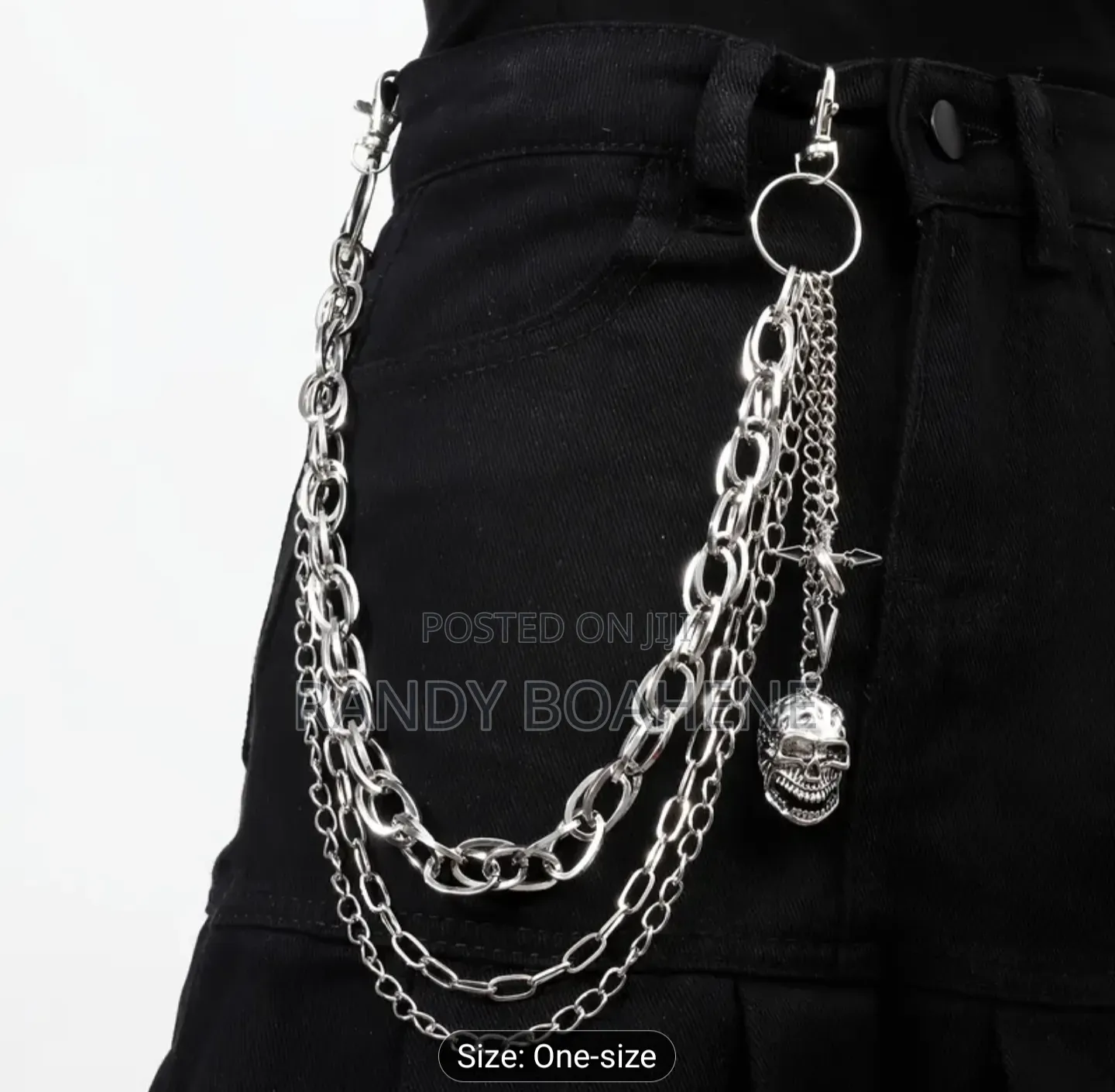 Gridlock Cross Skull Side Chain