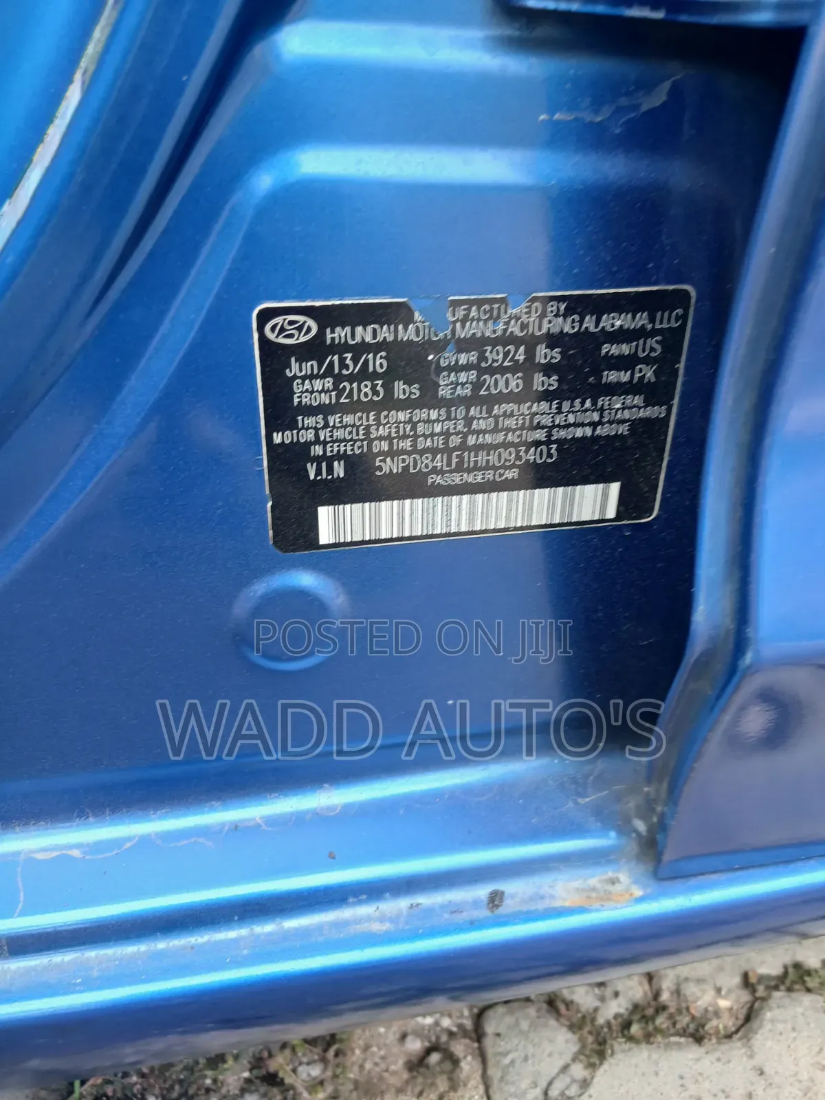 Hyundai Elantra 2017 Blue