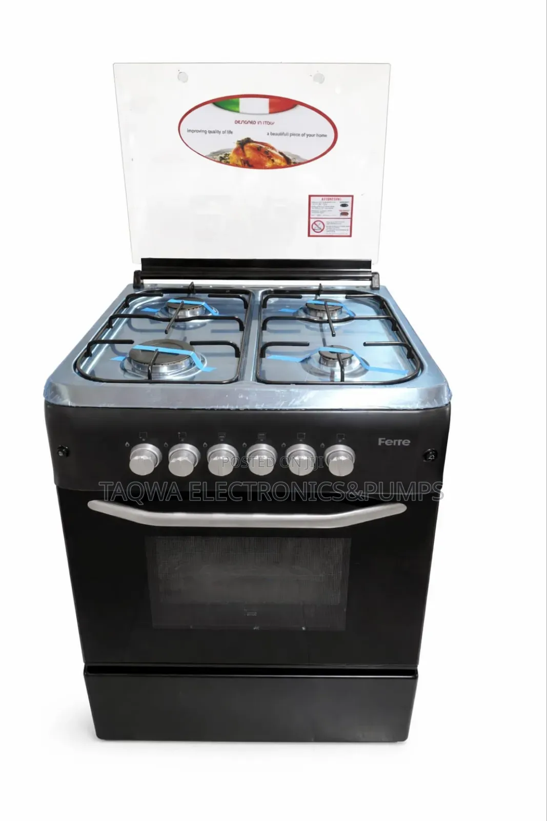 Dark Ferre 60x60 Gas Cooker