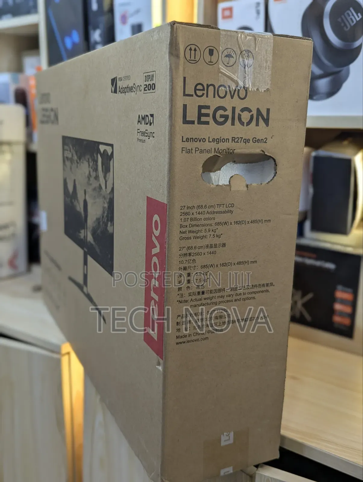 Lenovo Legion R27qe 27" QHD Ips Gaming Monitor 2560 X 1440 200hz