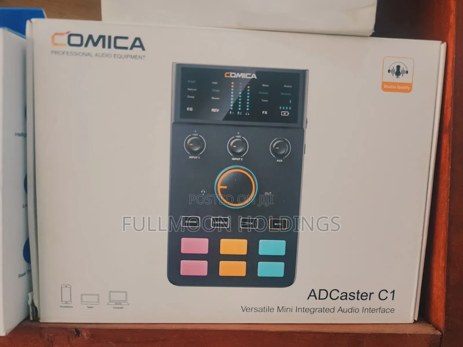 Comica Adcaster C1 Live Sound Card for Phones and Laptop, Pc Interface