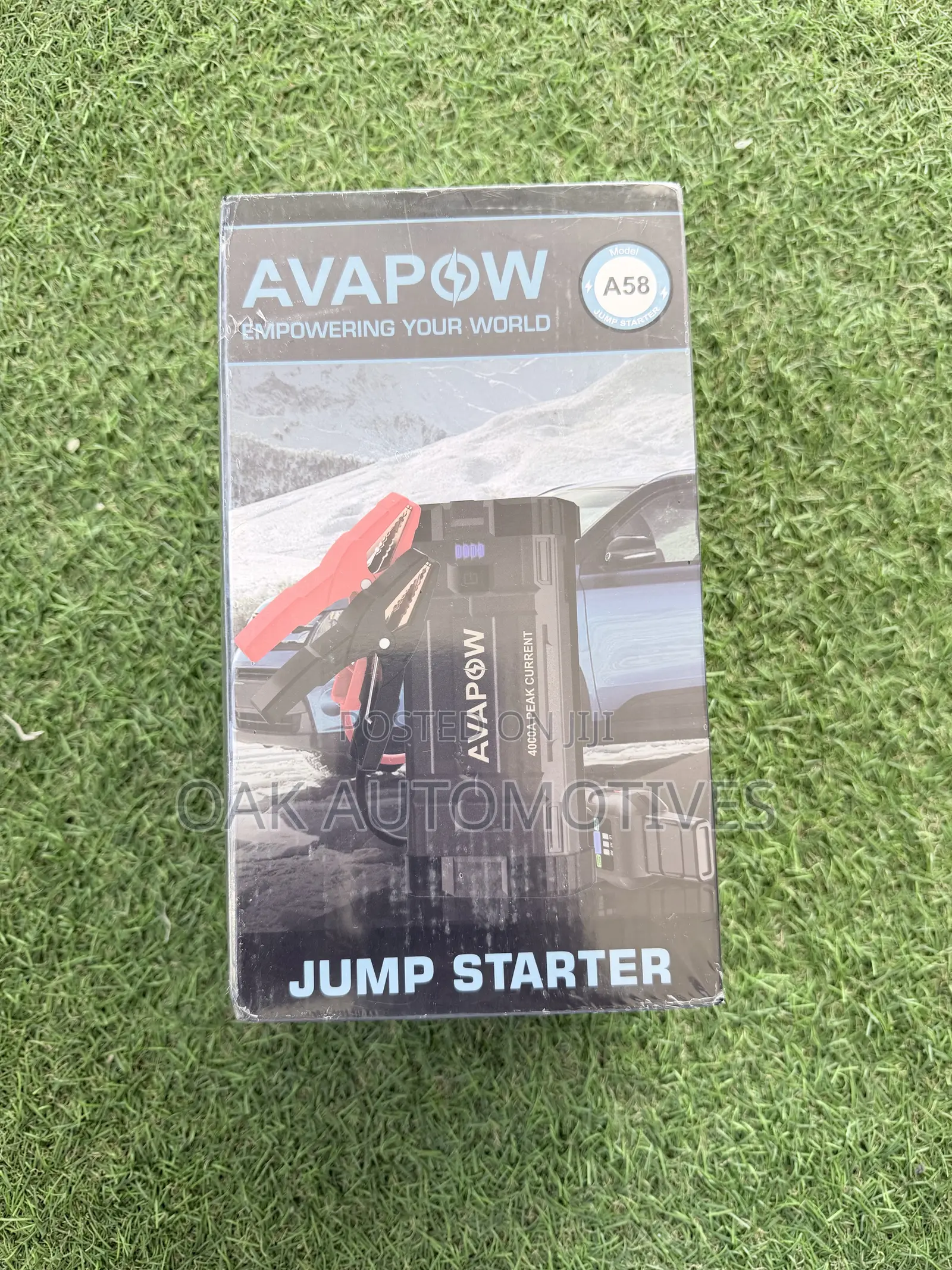 Avapow Car Jump Starter, 4000a Peak Battery