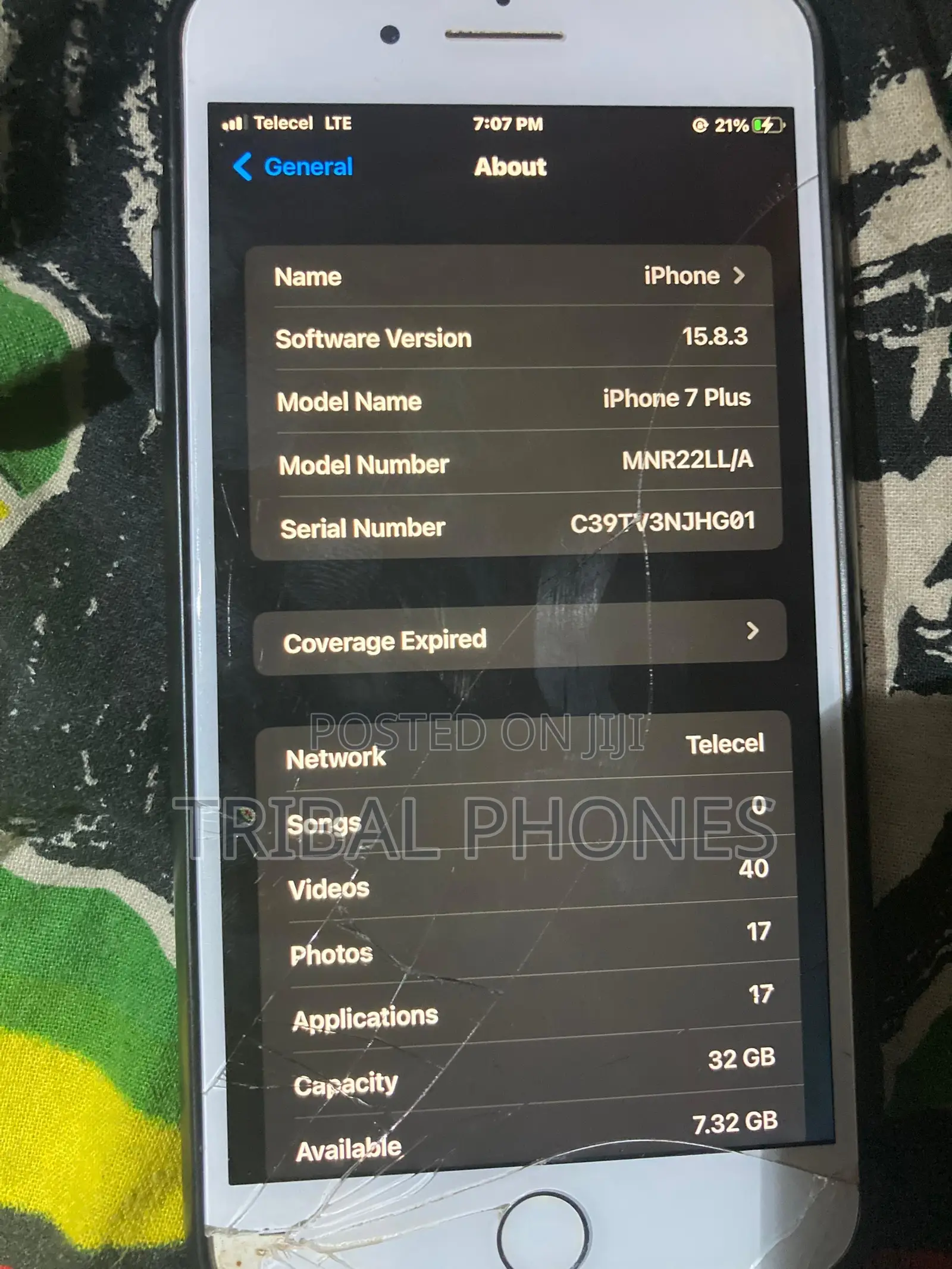 Apple iPhone 7 Plus 32 GB Silver