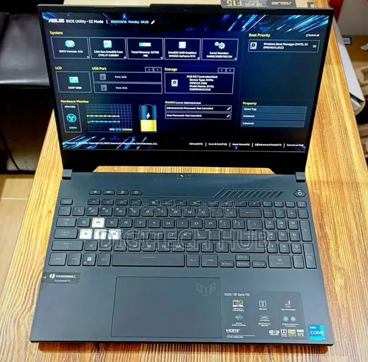 Laptop Asus TUF Gaming F16 16GB Intel Core i7 HDD+SSD 1T