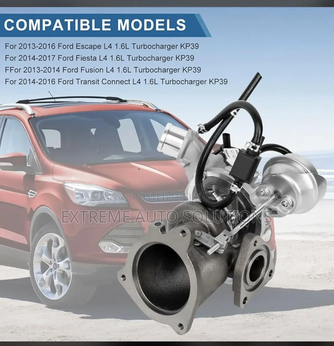 2013-2016 Ford Escape L4 1.6l Turbocharger