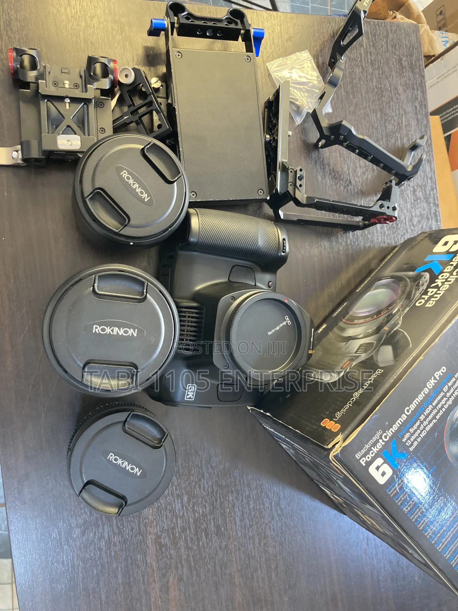 Blackmagic 6k Pro + 3 Rokinon Lenses And Camera Cage