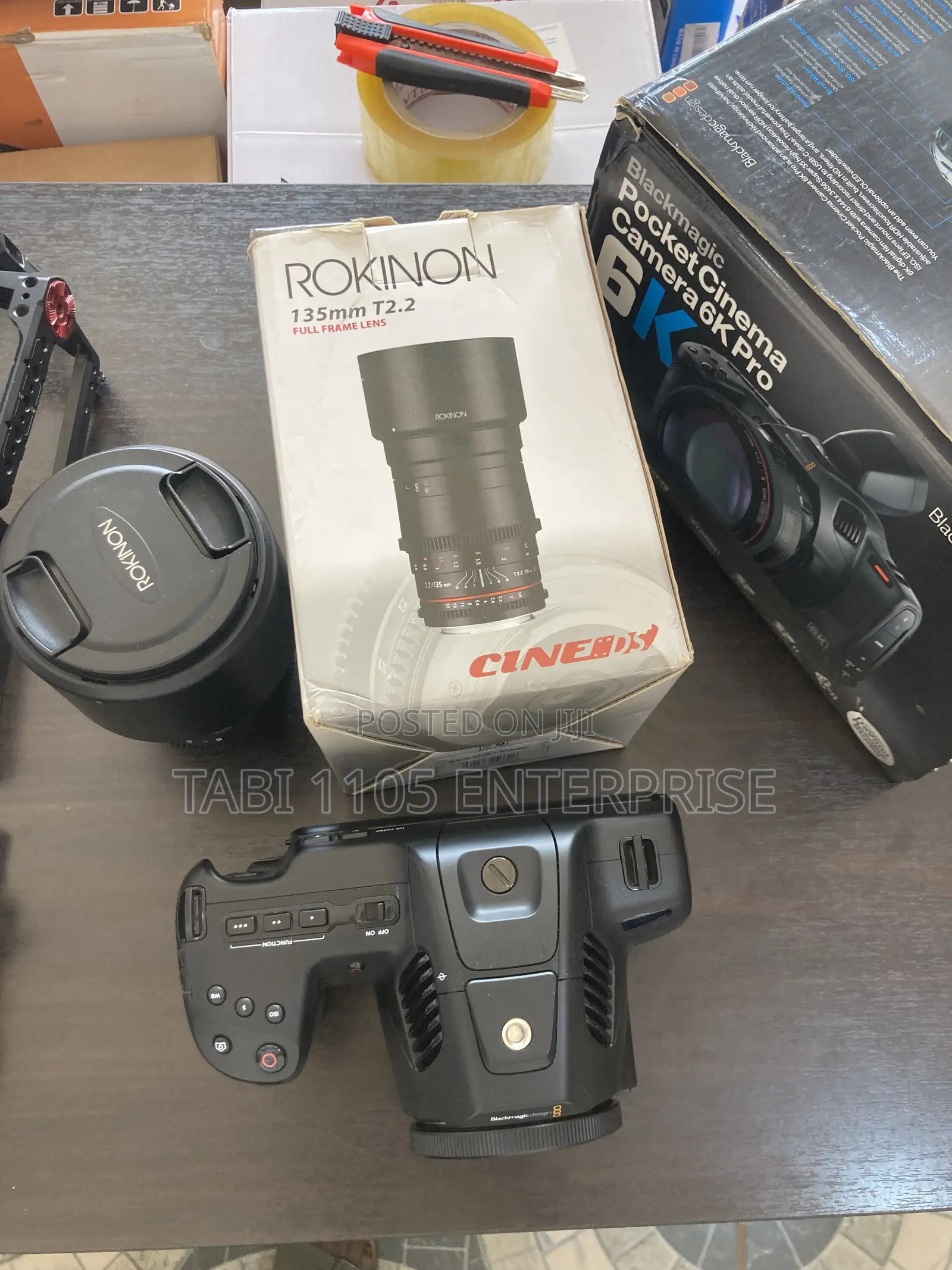 Blackmagic 6k Pro + 3 Rokinon Lenses And Camera Cage