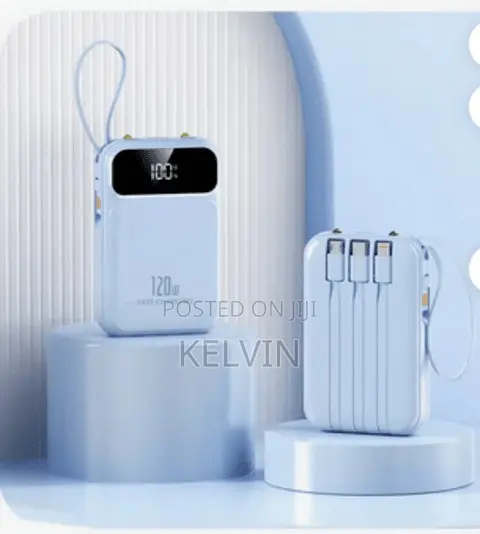 120w Fast-Charging 20000mah Power Bank W/ Cable, 3c Certified