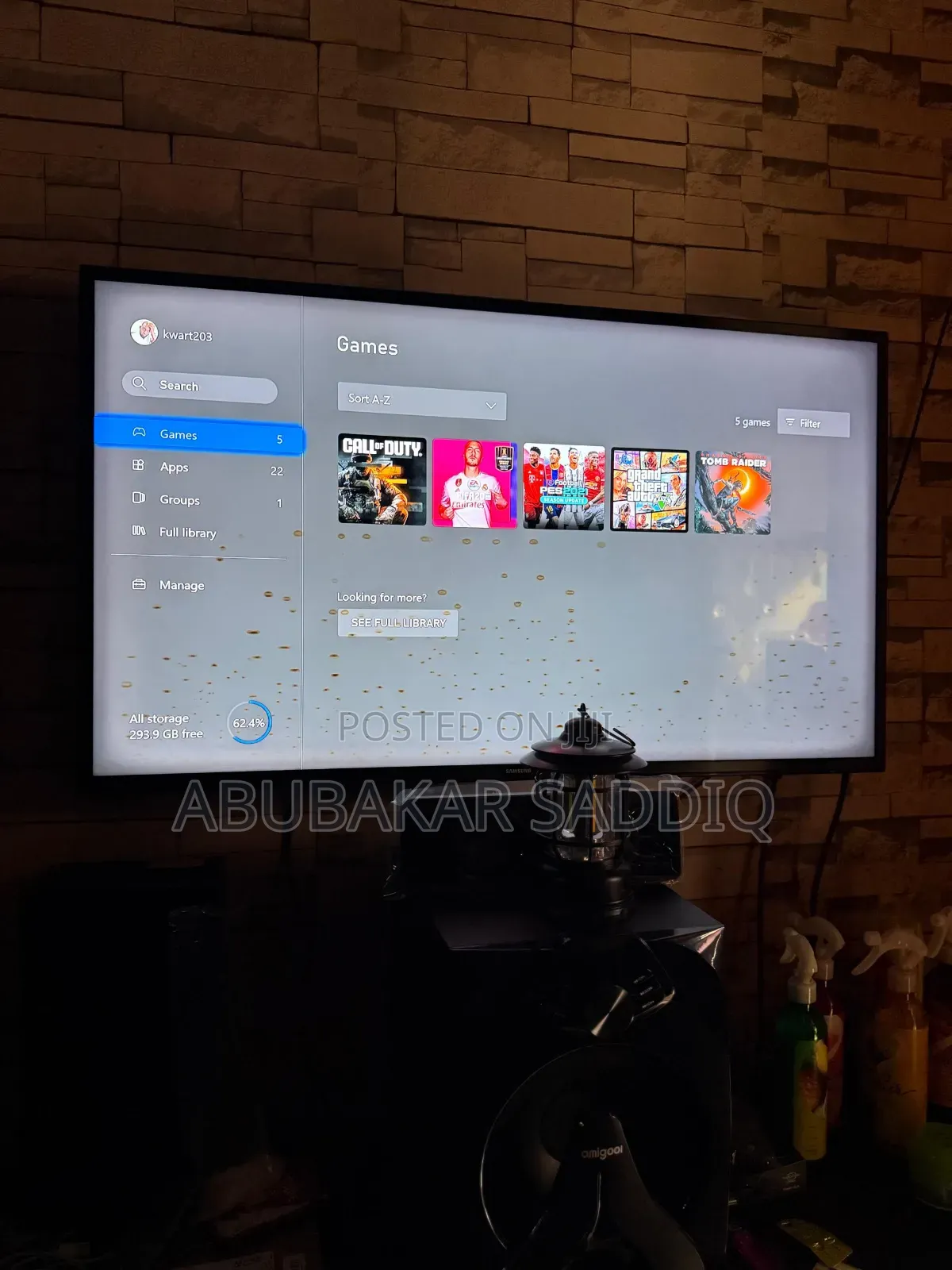 Xbox One X 1tb With Series S/X Controller and Games