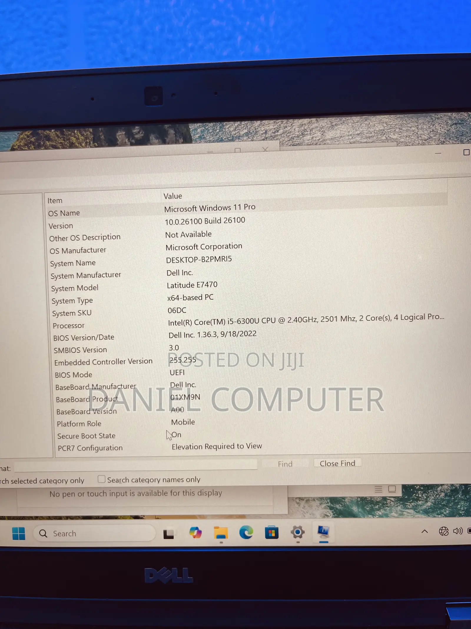 Laptop Dell Latitude E7470 8GB Intel Core i5 SSD 256GB