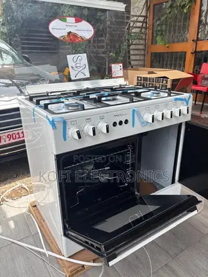 Mediatech White 60x90 Gas Cooker With Spacious Oven