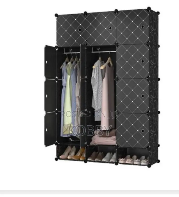 12 Cubes Plastic Wardrobe