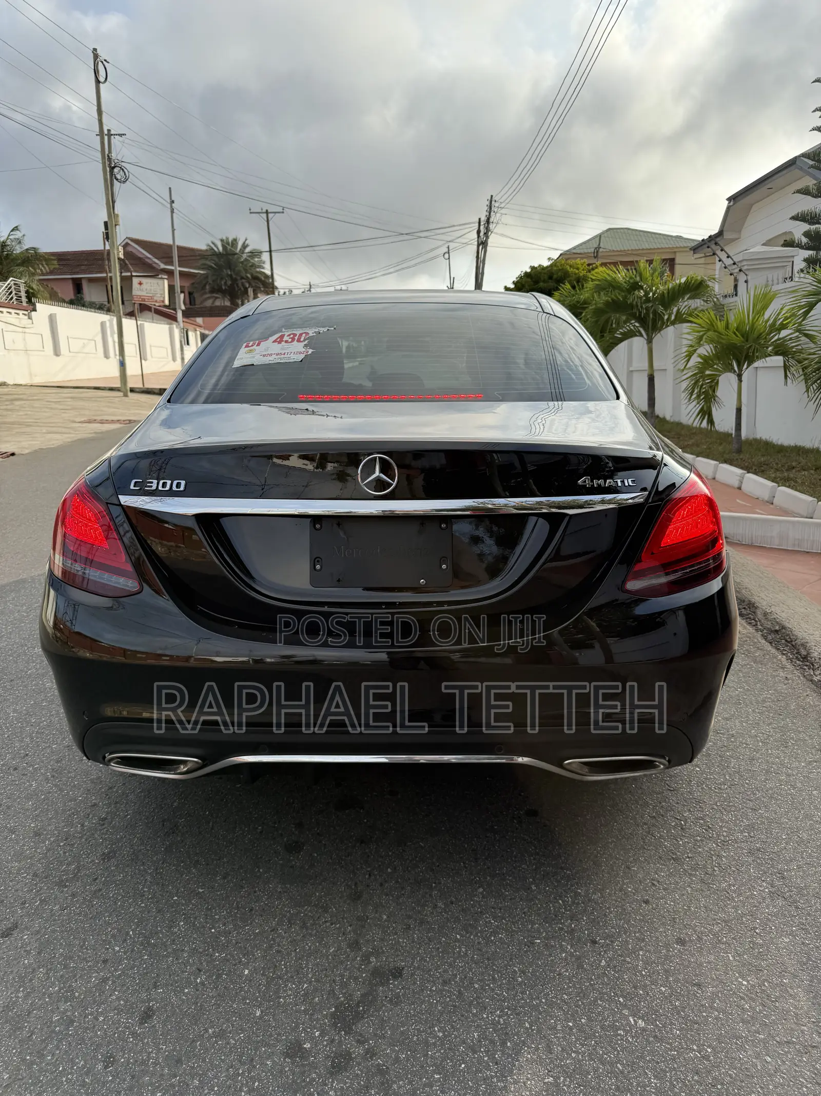 Mercedes-Benz C300 Base C300 AWD 4MATIC Sedan 2019 Black