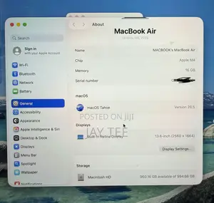 Laptop Apple MacBook Air 2025 M4 13-inch 16GB Apple M4 SSD 1T