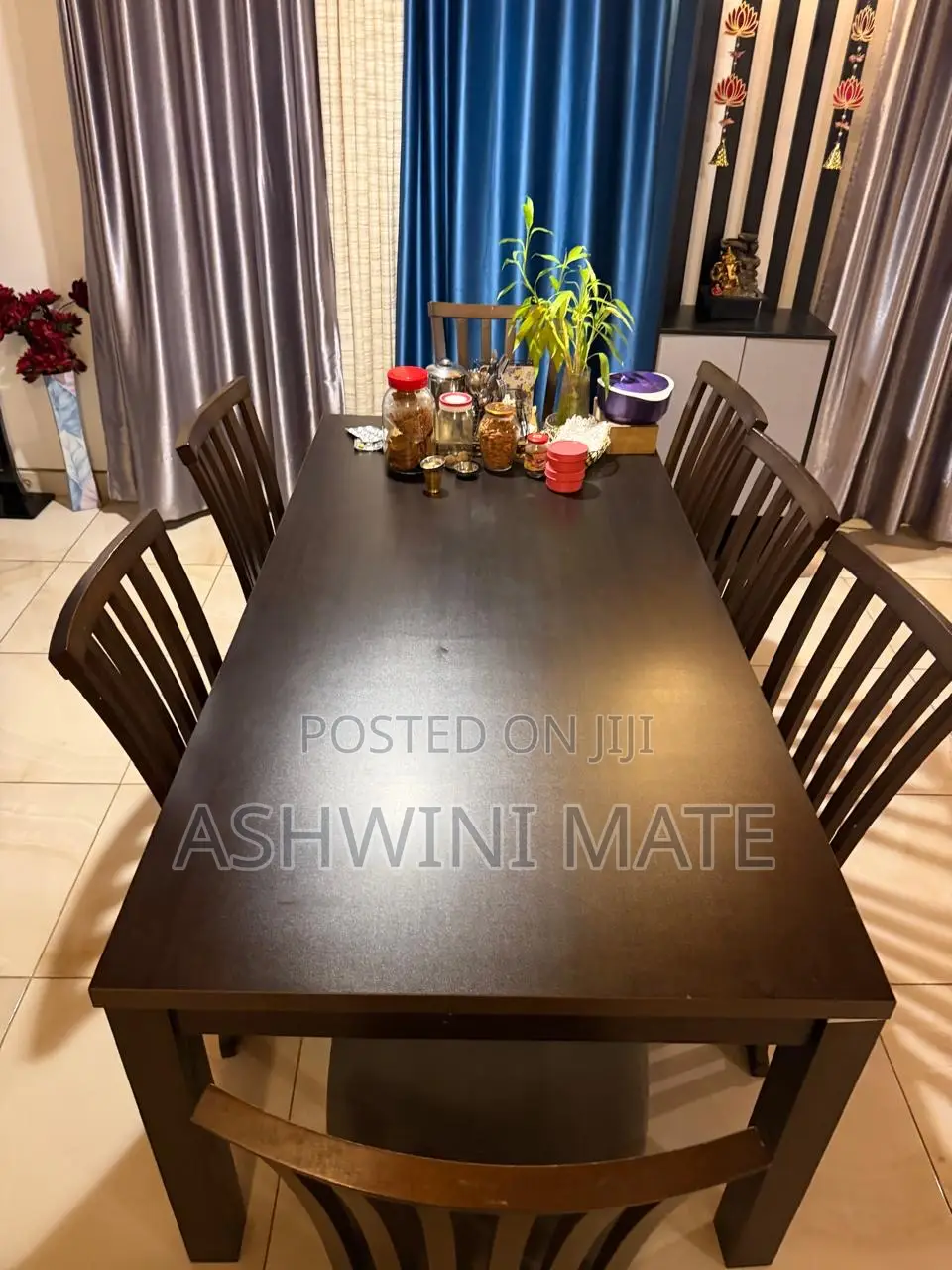 Wooden Dinning Table With 6 Chairs From Orca
