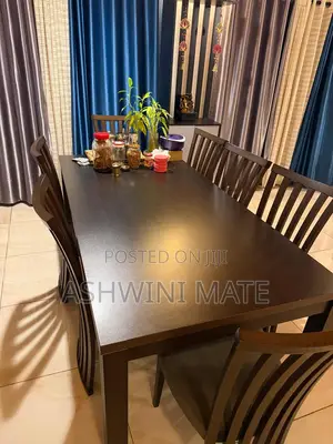 Wooden Dinning Table With 6 Chairs From Orca