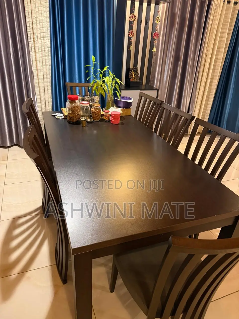 Wooden Dinning Table With 6 Chairs From Orca