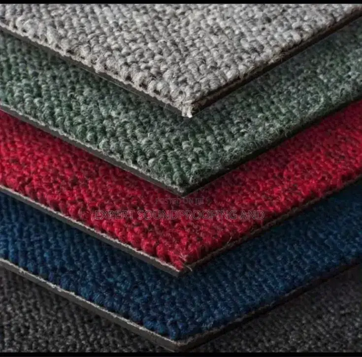 Acoustic Treatments Carpet Tiles.