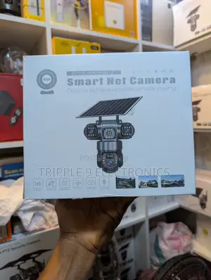Quality 3 Lens 4g Universal CCTV Camera With Solar