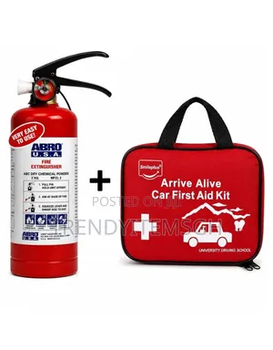 Fire Extinguisher + Safety Car First Aid Kit