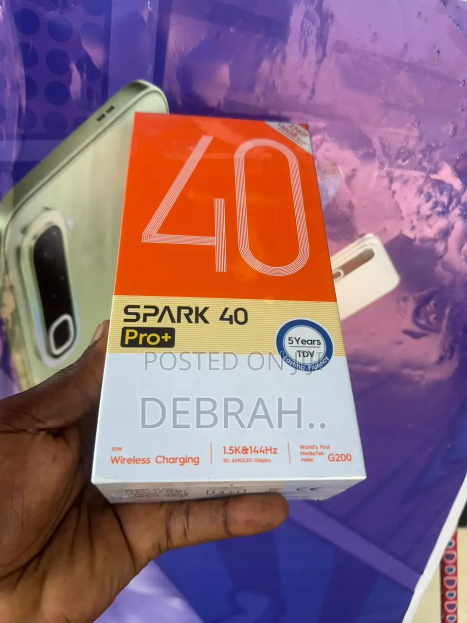 New Tecno Spark 40 Pro+ 256 GB Blue
